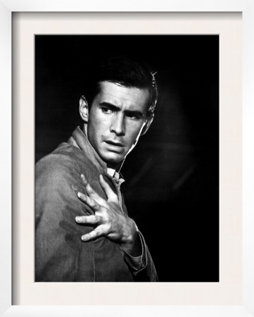 Psycho Anthony Perkins 1960 Framed Print zoom view in room