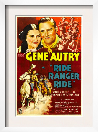 Ride, Ranger, Ride, Kay Hughes, Gene Autry, the Tennessee Ramblers, 1936 Framed Print Ride, Ranger, Ride, Kay Hughes, Gene Autry, the Tennessee Ramblers, 1936 Framed Print