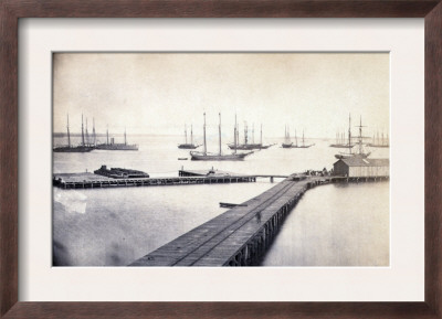 The Civil War, Magazine Wharf, City Point, Virginia, 1865 Framed Print The Civil War, Magazine Wharf, City Point, Virginia, 1865 Framed Print
