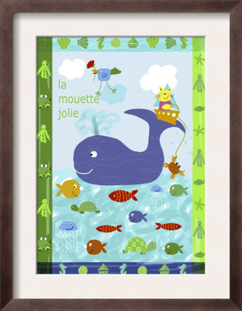 Cute Sea Creatures Framed Print Cute Sea Creatures Framed Print