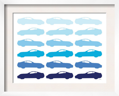 Blue Sportscar Framed Print Blue Sportscar Framed Print