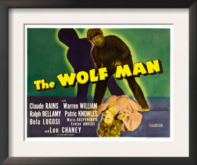 Anime Wolf Man. The Wolf Man, 1941 Framed