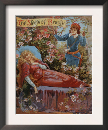The Sleeping Beauty, Fairy Tales Children's Books Pantomimes Posters, UK, 1910 Framed Print The Sleeping Beauty, Fairy Tales Children's Books Pantomimes Posters, UK, 1910 Framed Print