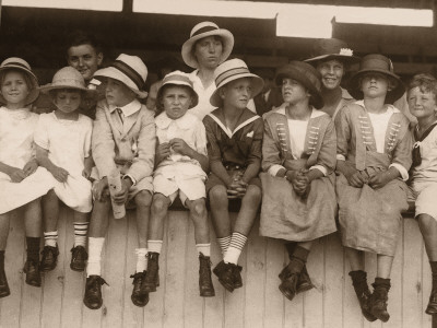 1930 Fashion on Of Children In Their Best Clothes And Hats  1930 S Photographic Print