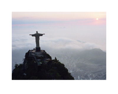 Statue Brazil on Christ Statue  Mt  Corcovado  Brazil Print At Art Com