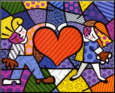 Heart Kids Mounted Print Heart Kids Mounted Print