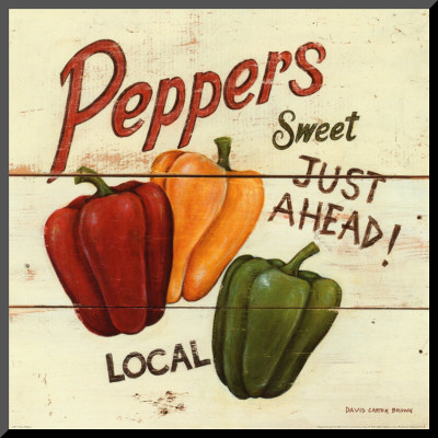 Sweet Peppers Mounted Print Sweet Peppers Mounted Print