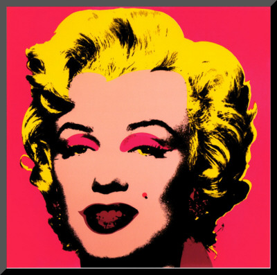 Marilyn Monroe 1967 hot pink Mounted Print