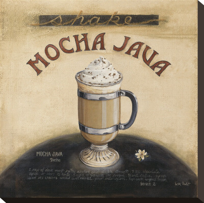Mocha Java Stretched Canvas Print Mocha Java Stretched Canvas Print
