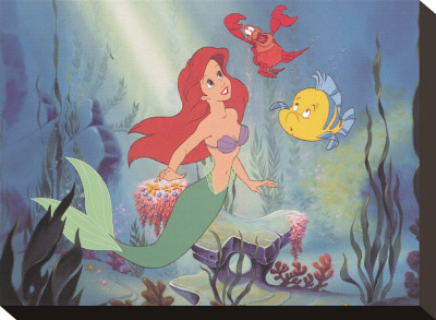 Ariel, Listen to Me Stretched Canvas Print