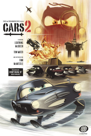 Cars 2 Introducing Finn McMissile Print zoom view in room