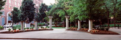 Entrance of a Park, Krutch Park, Knoxville, Knox County, Tennessee, USA Stretched Canvas Print