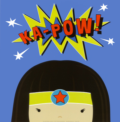 Peek-a-Boo Heroes: Supergirl Print Peek-a-Boo Heroes: Supergirl Print