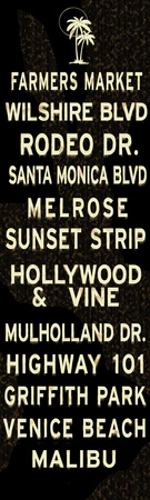 Los Angeles Sign Stretched Canvas Print