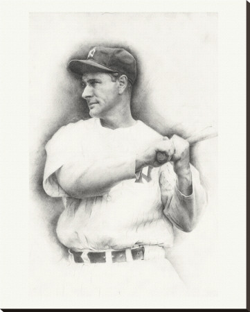 Lou Gehrig Stretched Canvas Print Lou Gehrig Stretched Canvas Print