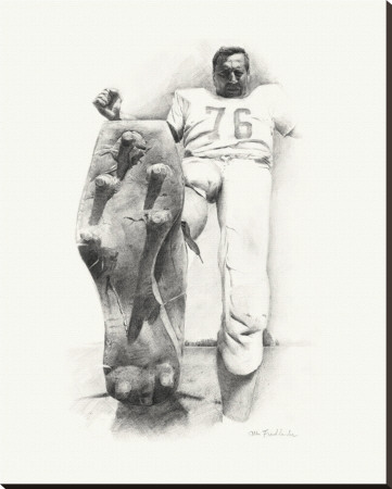 Lou Groza Stretched Canvas Print Lou Groza Stretched Canvas Print