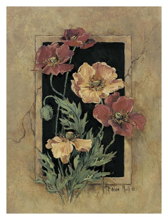 Framed Poppies Print Framed Poppies Print