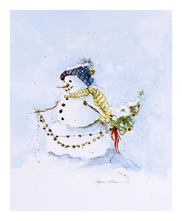 Snowman Two Print Snowman Two Print