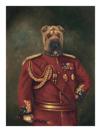Major General Woof Print Major General Woof Print