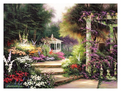 Emerald Garden Print Emerald Garden Print