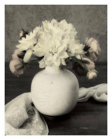 White Blooms II Print White Blooms II Print