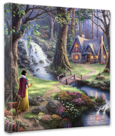 Snow White Discovers the Cottage (Wrapped Canvas) Stretched Canvas Print Snow White Discovers the Cottage (Wrapped Canvas) Stretched Canvas Print