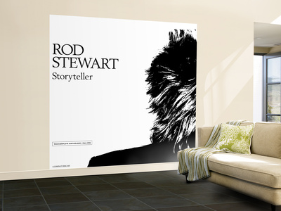 Rod Stewart-Storyteller Wall Mural – Large Rod Stewart-Storyteller Wall Mural – Large