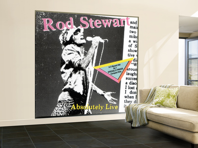 Rod Stewart- Absolutely Live Wall Mural – Large Rod Stewart- Absolutely Live Wall Mural – Large