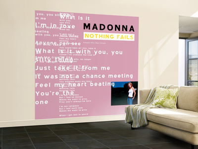 Madonna- Nothing Fails Wall Mural – Large Madonna- Nothing Fails Wall Mural – Large