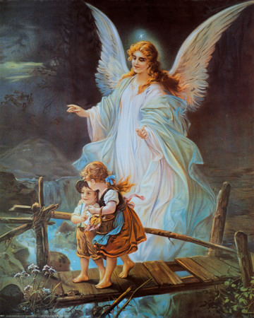 Angel and Bridge Print Angel and Bridge Print