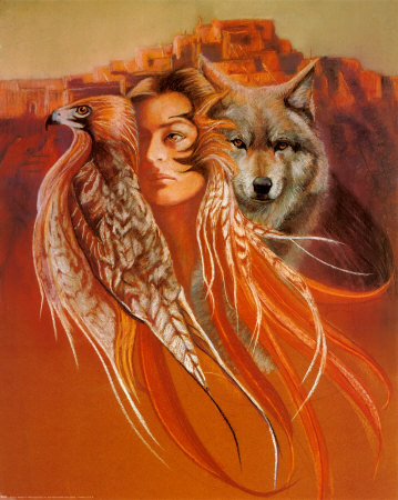 Animal and Maiden Print Animal and Maiden Print