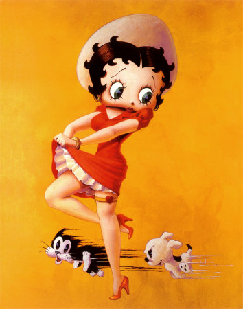 Betty Boop - The Chase Poster Card Betty Boop - The Chase Poster Card