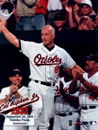 Cal Ripken, Jr. - 2632nd game (hat tip) Photograph Cal Ripken, Jr. - 2632nd game (hat tip) Photograph