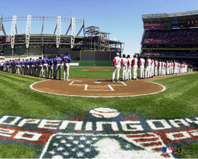 Cincinnati Reds - 2002 Opening Day Photograph Cincinnati Reds - 2002 Opening Day Photograph