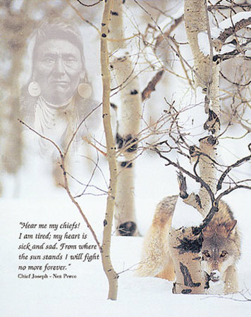 Chief Joseph's Prayer Print Chief Joseph's Prayer Print