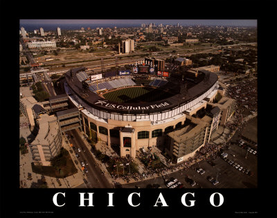 White  on Chicago White Sox   U S  Cellular Field Print By Mike Smith At Art Com