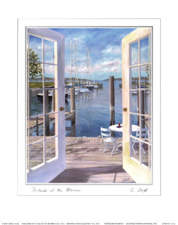 Dockside at the Marina Print Dockside at the Marina Print