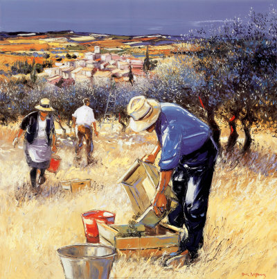 La cueillette des olives Print La cueillette des olives Print