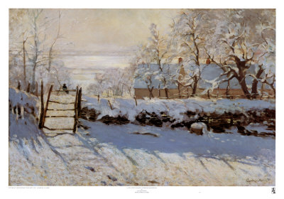 La Pie, Effet de Neige Print La Pie, Effet de Neige Print