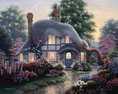 Serenity Cottages I Print Serenity Cottages I Print