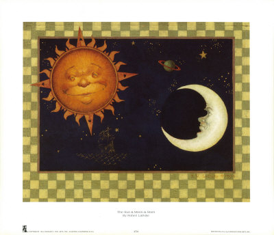The Sun and Moon and Stars Print