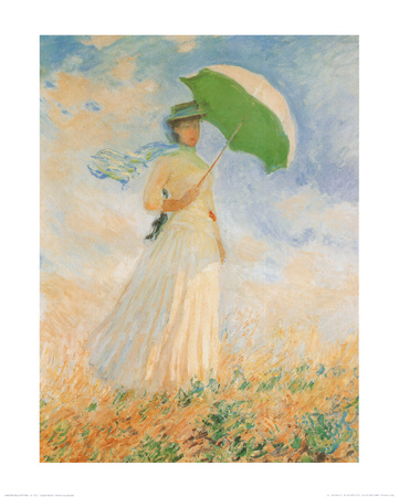 Woman with Parasol Print Woman with Parasol Print