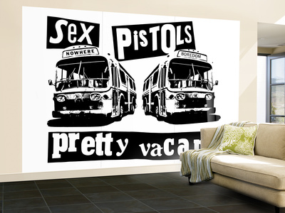 Sex Pistols- Pretty Vacant Wall Mural – Large Sex Pistols- Pretty Vacant Wall Mural – Large