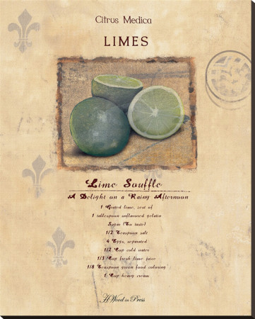 Lime Souffle Stretched Canvas Print Lime Souffle Stretched Canvas Print