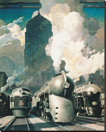 New York Central System Stretched Canvas Print New York Central System Stretched Canvas Print