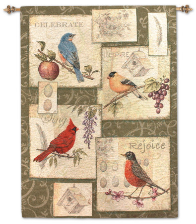 Clough-Songbirds Wall Tapestry Clough-Songbirds Wall Tapestry