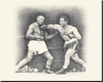 Rocky Marciano Stretched Canvas Print Rocky Marciano Stretched Canvas Print
