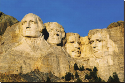Mount Rushmore Memorial Stretched Canvas Print Mount Rushmore Memorial Stretched Canvas Print