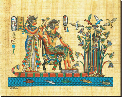 Royalty Cruising the Nile Stretched Canvas Print Royalty Cruising the Nile Stretched Canvas Print
