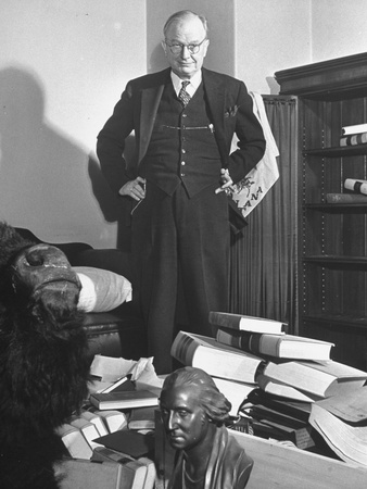 Senator Burton K. Wheeler Posing for a Picture Stretched Canvas Print